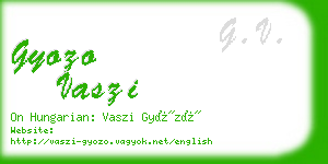 gyozo vaszi business card